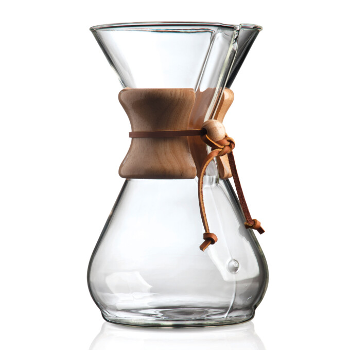 Chemex Karaffe aus Glas mit Holzhals für 8 Tassen