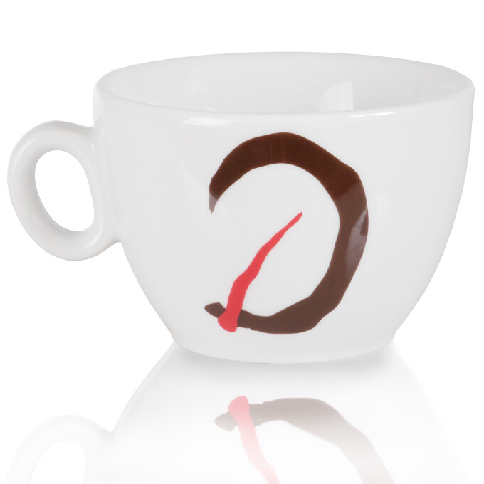 La Brasiliana Cappuccino Tasse inklusive Unterteller neues Logo