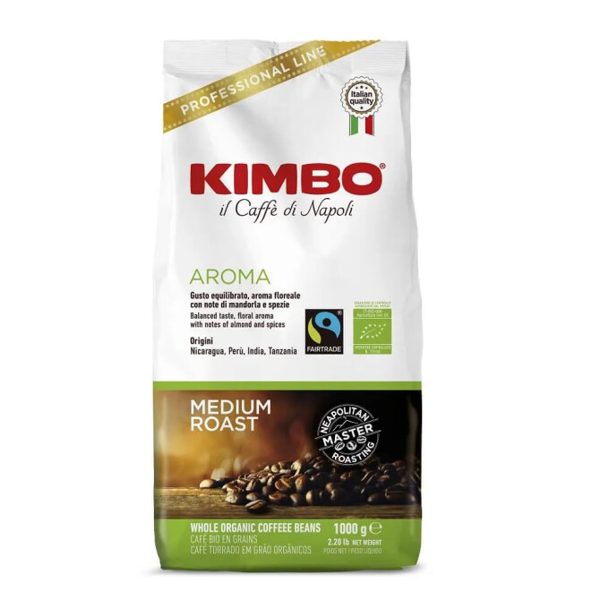 Kimbo Bio Fairtrade, ganze Bohnen, IT-BIO-006, 1kg