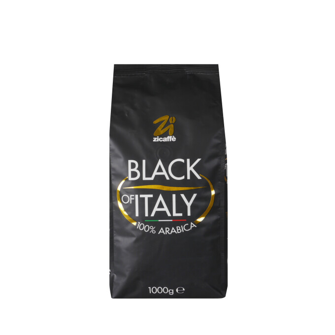 Zicaffe Black of Italy, 100% Arabica, Espressobohnen, 1kg