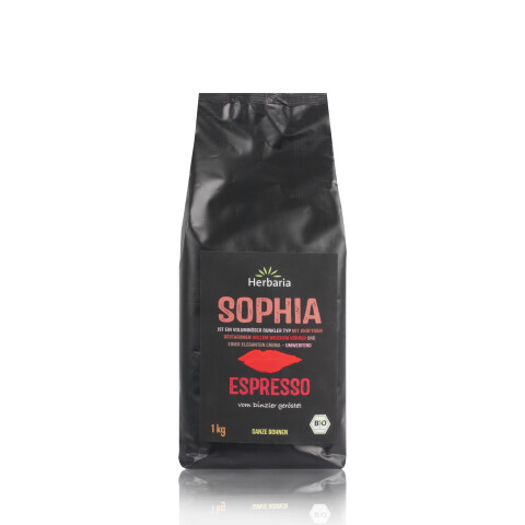 Herbaria Bio Espresso "Sophia", 1kg, ganze Bohne - DE-ÖKO-006
