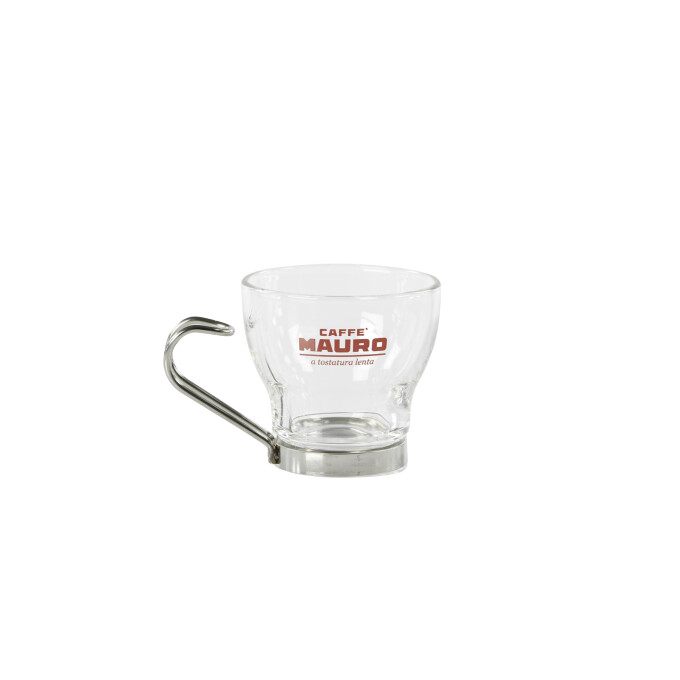 Caffe MAURO Espressoglas mit Metallgriff
