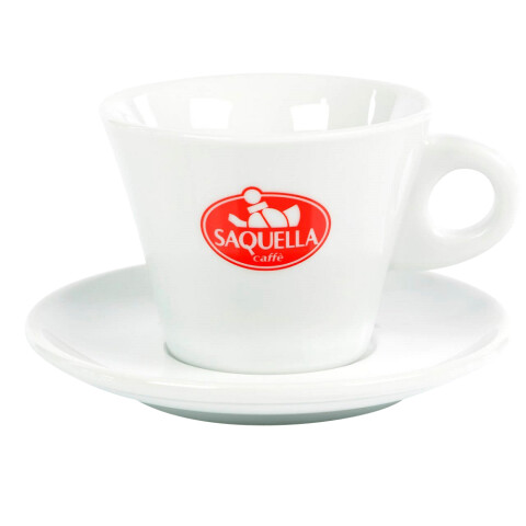 Saquella Caffe Milchkaffeetasse mit Unterteller - Model...