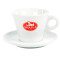 Saquella Caffe Milchkaffeetasse mit Unterteller - Model PARIS