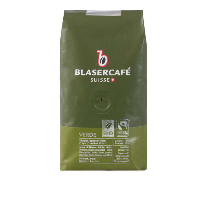 Blasercafè Pura Nature, BIO & Fairtrade DE-ÖKO-037, Kaffeebohnen, 250g