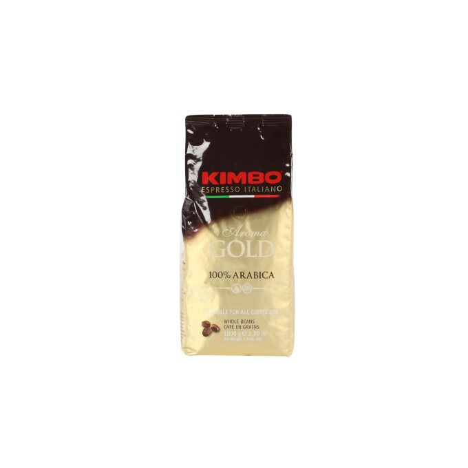 Kimbo Gold Espresso, 100% Arabica Espressobohnen, 1kg