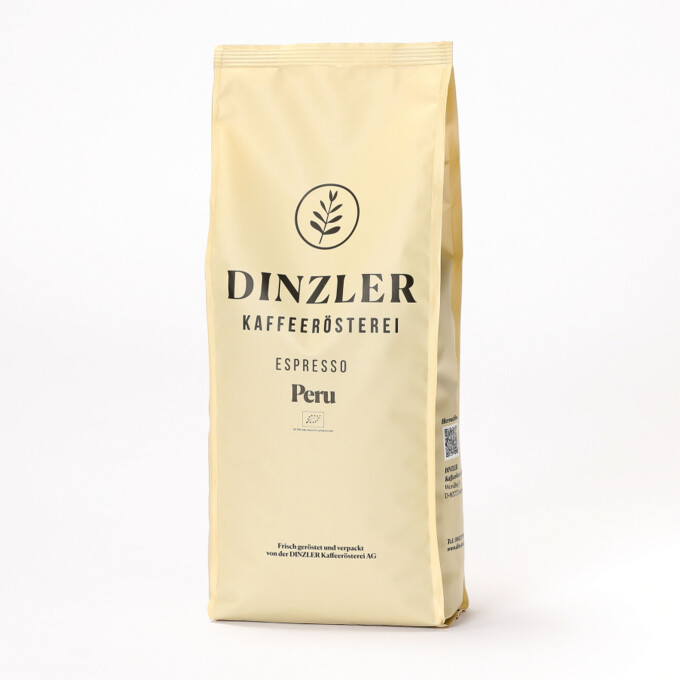 Dinzler Kaffeerösterei, Espresso Peru Organico, 250g, gemahlen, DE-ÖKO-006